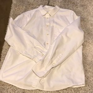 JCrew Merchantile White cotton Perfect Fit shirt